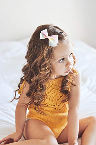 קליפורניה טוט ילדה של מעורב קשת קליפים באופן מלא מרופד אחיזה חזקה החלקה לשיער דק