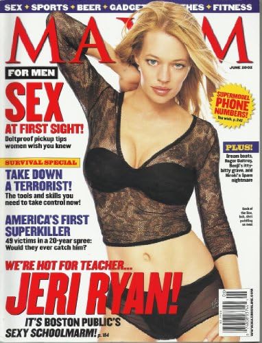 מגזין מקסים יוני 2002 כיסוי ג ' רי ריאן של בוסטון פובליק
