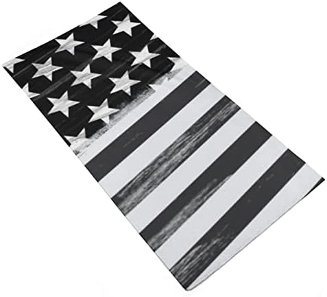 מגבת פנים של דגל אמריקאי שחור מגבות פרימיום מגבות כביסה מטלית לשטוף למלון ספא וחדר אמבטיה