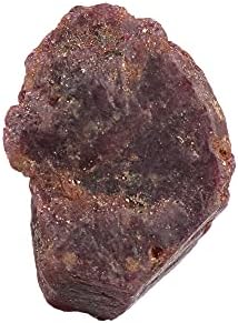 אבן חן רופפת 25.90 סמק אדום גולמי כוכב טבעי מחוספס גביש ריפוי אודם לשימושים רב מטענים